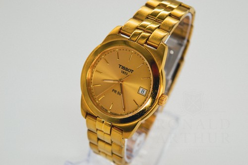 Tissot quartz gents gold - tissot,
