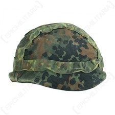 Original German Army Flecktarn Camo Helm Cover-Snow Reversible-M92- Army Surplus