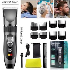 NEW Professional Hair Clippers Cordless Beard Trimmer Hair Trimmer Clippers Set