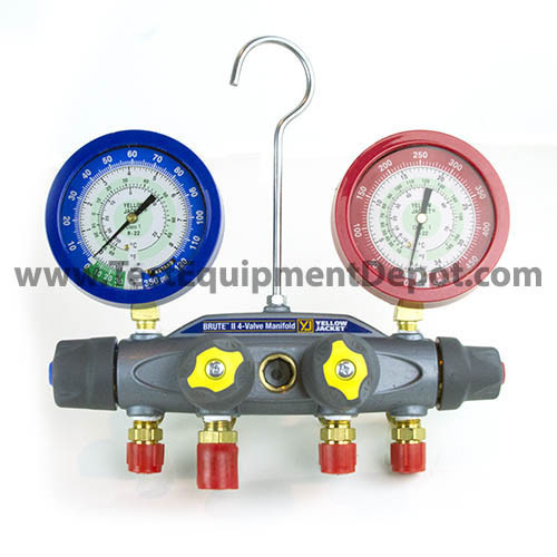 Yellow jacket 46081 valve - yellow, 4-valve