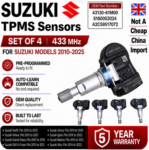 Suzuki tpms tyre - suzuki, pressure