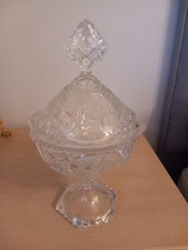 Glass Bonbon Jar With Lid