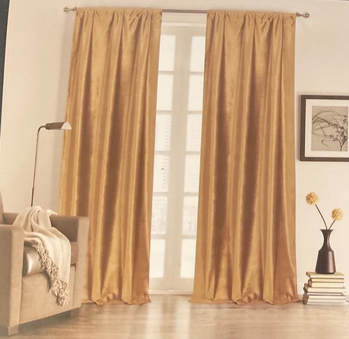 Lux gold velvet curtains - lux,