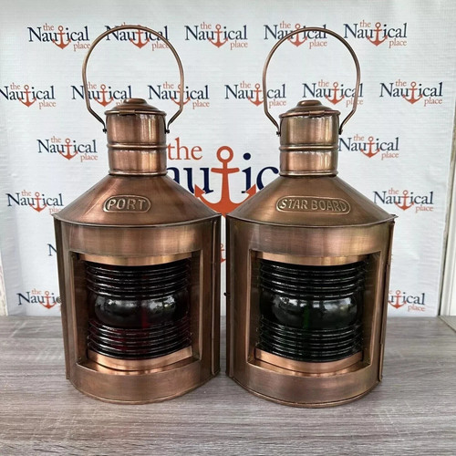Vintage maritime ship lanterns - vintage,
