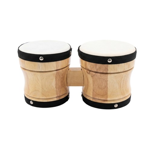 Wooden bongo drums metal - bongo,