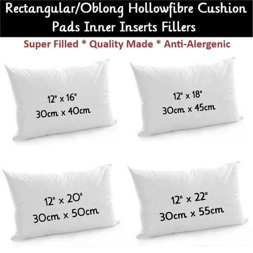 Oblong cushion inserts - oblong,
