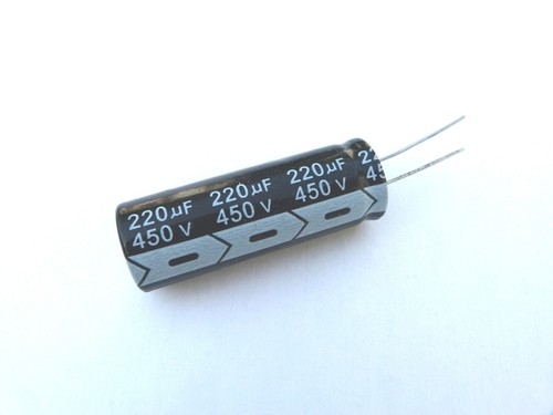 220uf 450v 105c radial - 220uf,