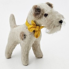 Vintage Mohair Plush Dog FOX
