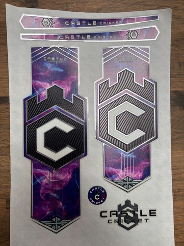 Cricket bat stickers - , castle