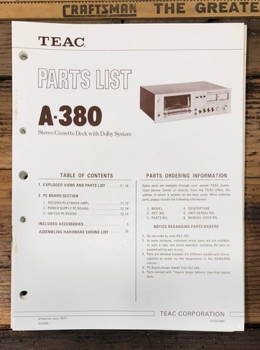 Teac tascam 380 cassette - a-380,