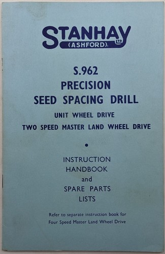 Stanhay instruction handbook - stanhay,