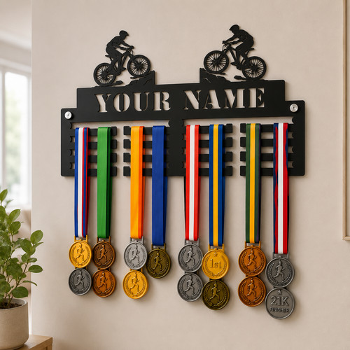 Personalised medal hanger - medal, wall