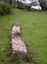 Photo 12x8 Fallen gate posts Nyland Some hefty stone gate posts have been  c2016