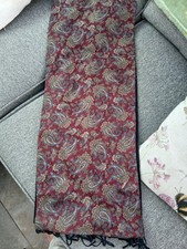 Blue Paisley Silk Scarf