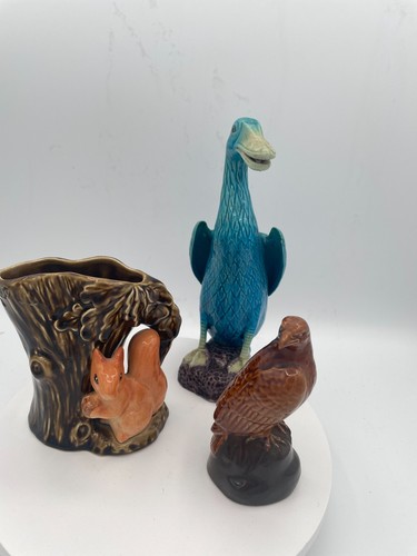 Vintage sylvac squirrel vase - vintage,
