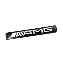 AMG Black Alloy Emblem Self Adhesive Badge Styling Sticker For Mercedes Benz AMG