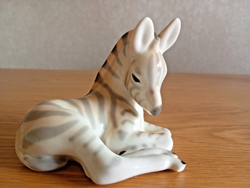 Small zebra ornament grey - in, &