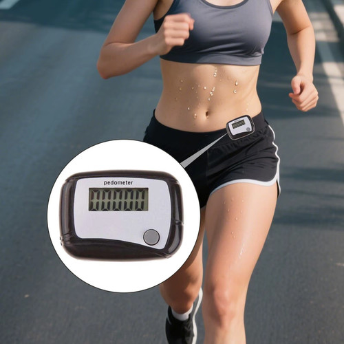 Lcd clip pedometer step - clip,