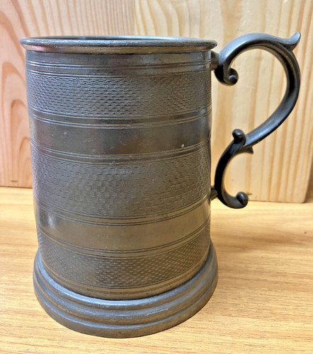 Antique pewter glass - antique,