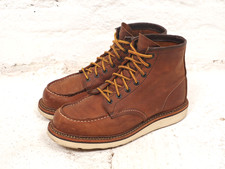 Red Wing Classic Moc Toe Boots 1907 - Copper Rough & Tough - UK 7. 5