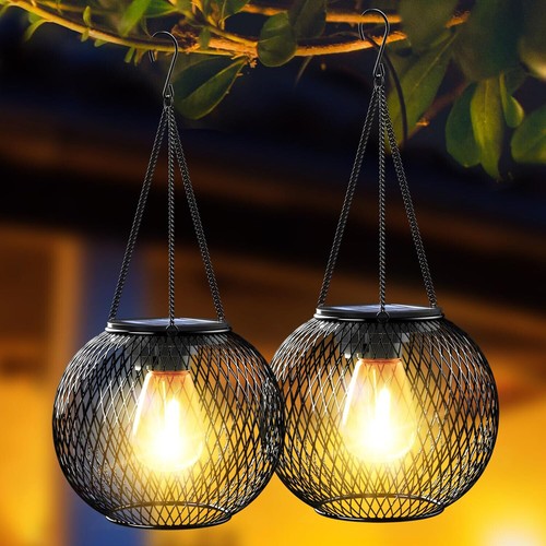 Solar powered led hanging - 2x,