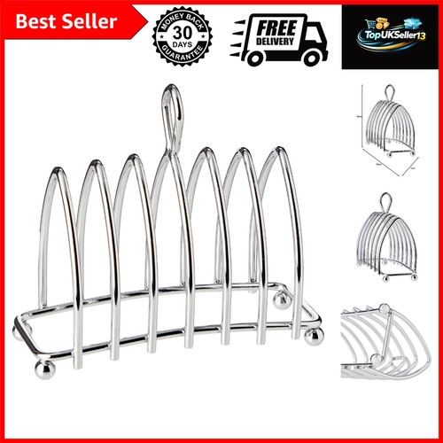 Chrome plated metal toast rack - toast,