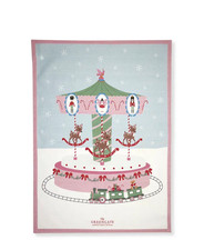 Greengate Inge-Marie Carousel pretty Tea Towel - NEW Shop clearance