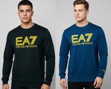 MENS EMPORIO ARMANI EA7 PREMIUM LONG SLEEVE SWEATSHIRT FOR CLEARANCE