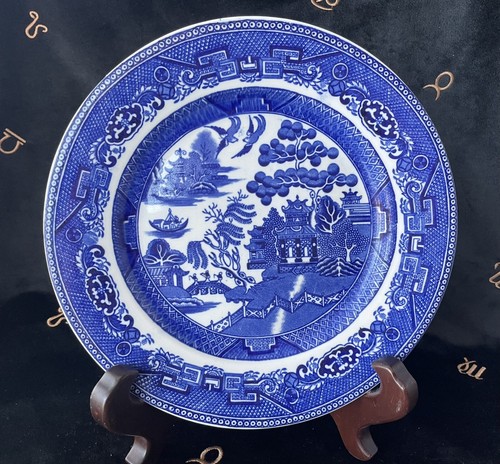 Wedgwood blue willow - blue,