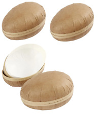 Set of 4 Large Easter Eggs Empty Shell Paper Mache Decorate & Fill Egg Hunt