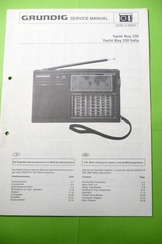 Service manual for - , grundig