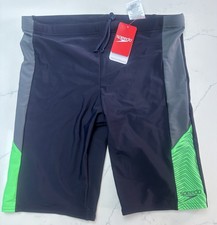 Men’s SPEEDO endurance  Jammers - (Black/Multi) BNWT Speedos Swim 36”