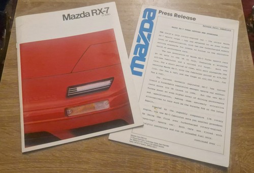 Mazda rx7 turbo launch press - mazda,