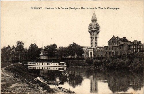 Old postcard epernay pavillon - epernay,