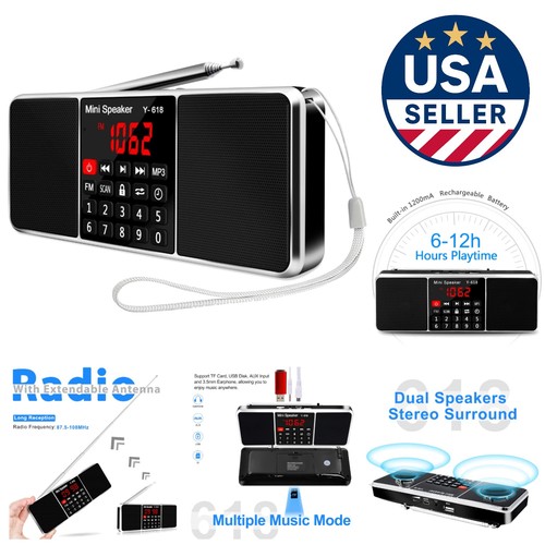 Portable led radio media - led, fm