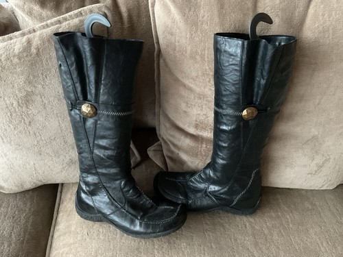 Rieker ladies boots black - rieker,