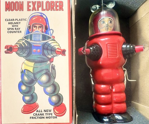 Moon explorer tinplate - moon,