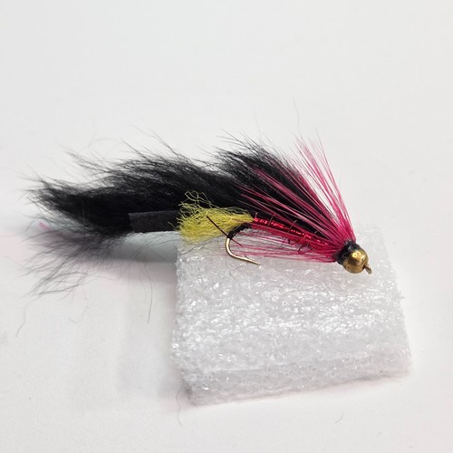 Black leech trout flies - leech, size