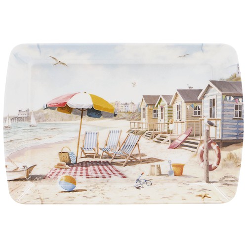Small serving tray sandy beach - sandy,