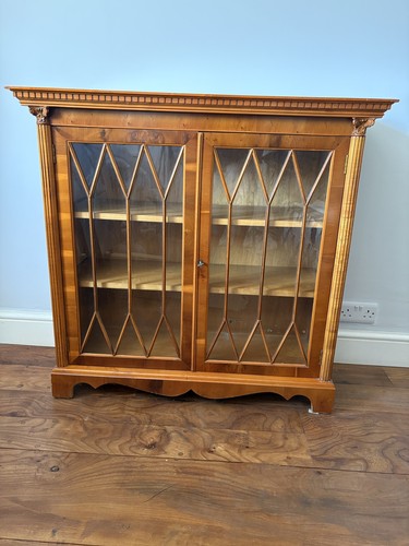 Vintage yew display - yew, cabinet