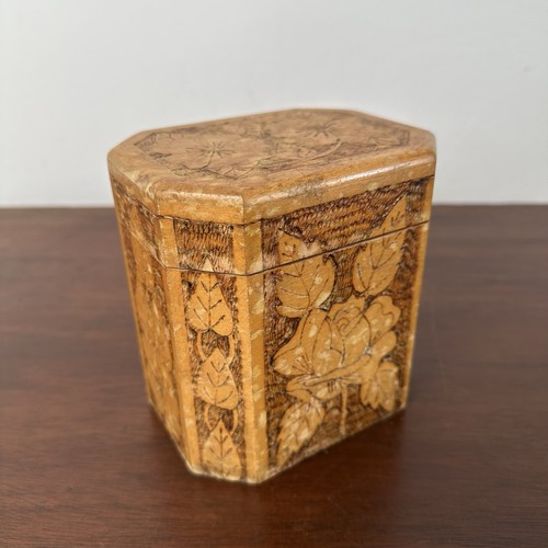 Vintage pokerwork tea - vintage,