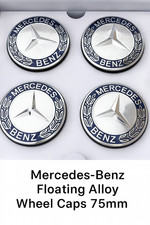 Mercedes-Benz C320 Floating Alloy Wheel Hub Caps 75mm Set of 4