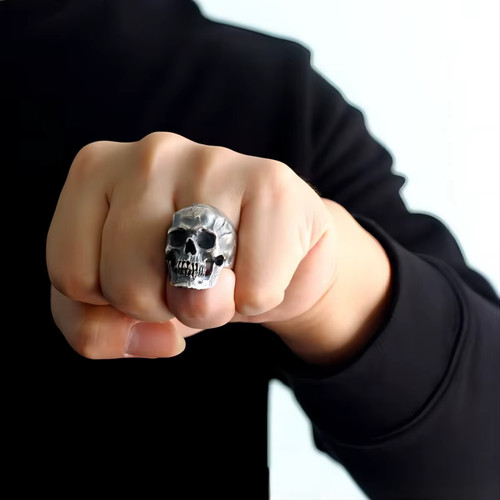 Men skull ring stainless - men's,