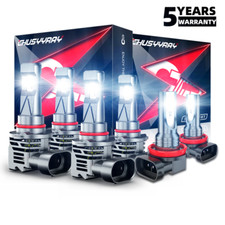 For Honda Civic EX-L1.8L 2009 2010 LED Light High Low Beam Fog Bulb 6000K 6X