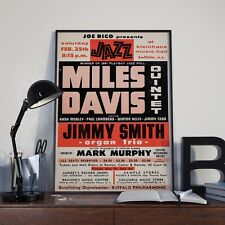 Miles Davis Concert Poster - Buffalo New York Jazz Festival Print Picture A4 A3