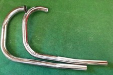 Norton Dominator Wide & Slimline Frame Exhaust Pipes on -  Made in England