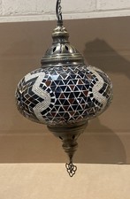 Turkish Moroccan Mosaic Ceiling Hanging Pendant Light Fixture Lamp Lantern 