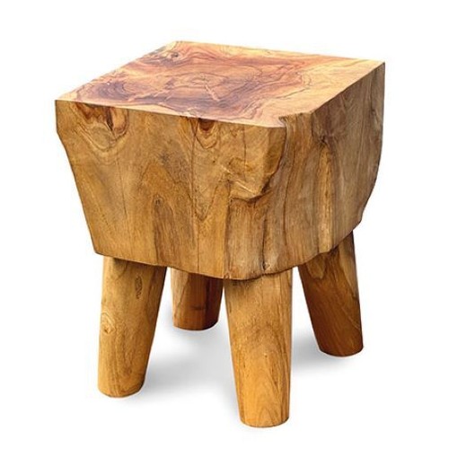 Solid teak root - table, w/