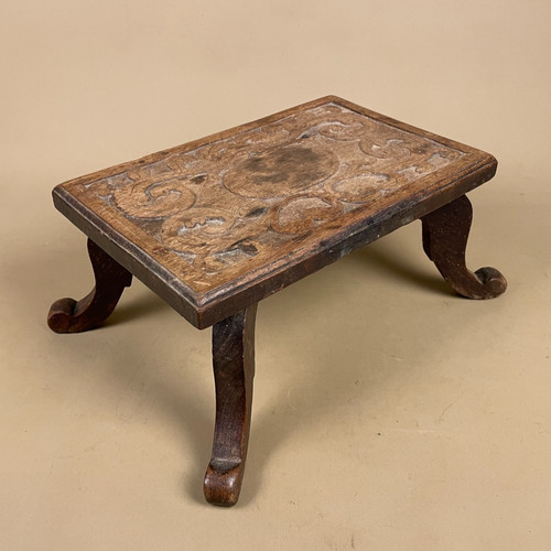 French carved wooden - carved,