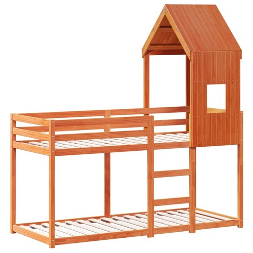 Bunk bed with roof kids - bunk, twin
